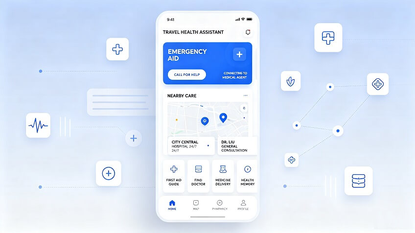 Concept interface for an AI health assistant