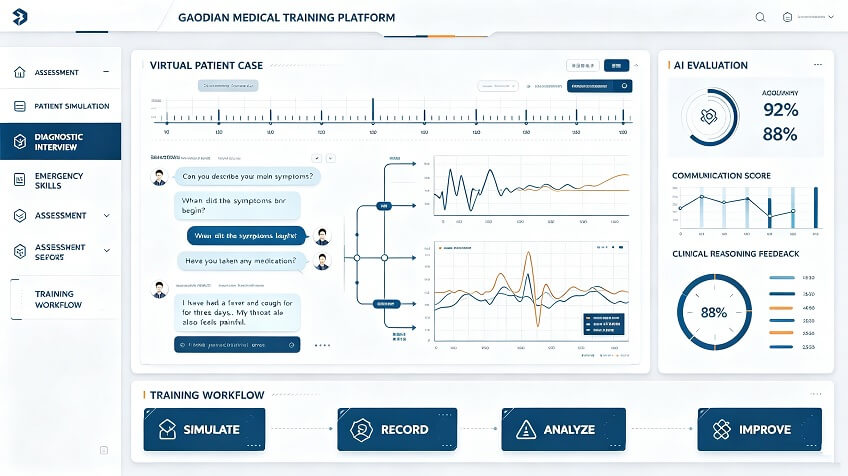 Concept interface for a medical training simulator
