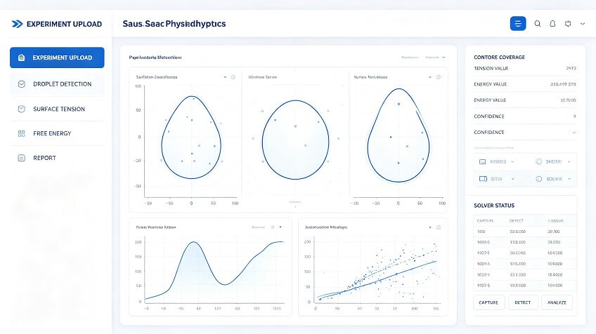 Concept interface for an AI fluid analysis application